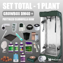 Komplettset - 1 ANLAGE - Growbox DM40 + CLOROFILLA LED (mit Dünger)