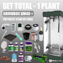 Komplettset - 1 ANLAGE - Growbox DM40 + Phytolite 125W CFL Dual (mit Dünger)