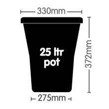 25L Pot (Black)