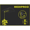 MEDIPRO thermoHygrometer, mit Halter für E40-Fassung. -50/+70°C, 10-99% RH