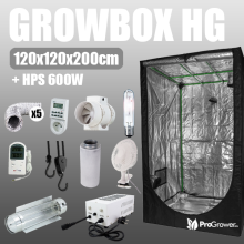 Komplettset: Growzelt Herbgarden 120 + HPS 600W