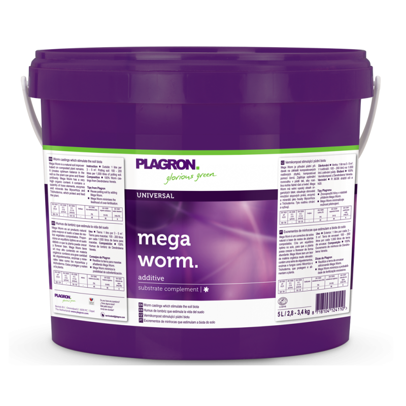 Plagron Mega Worm 5L, naturalny polepszacz gleby