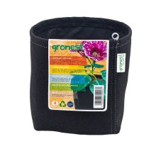 GRONEST 4L 15x15xh18cm fabric flower pot, with handles, two layers