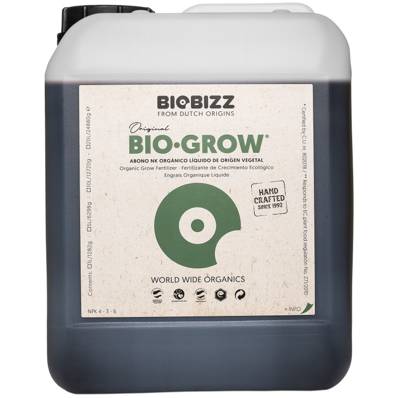BioBizz BIOGROW 5L, organiczny, uniwersalny nawóz