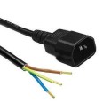 Power cord with IEC C14 plug, male, 3x1.5mm, length 3m