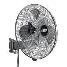 RAM 100W wall fan, 35cm, 3-speed