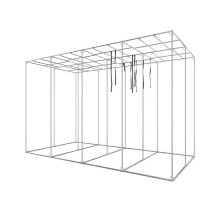 Growbox RoyalRoom C400H 400x200x250cm, Anbauzelt