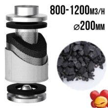 VF carbon filter PRO-ECO 800-1200m3/h, fi 200mm