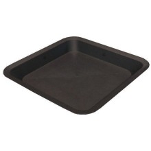 Square Saucer Black 2L, 14.3x14.3x2.9cm