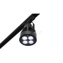 Lighting set VERTICANA 2x bulb + holder + rail, black, 45 ° lens