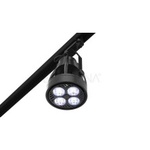 Lighting set VERTICANA 3x bulb + holder + rail, black, 45 ° lens