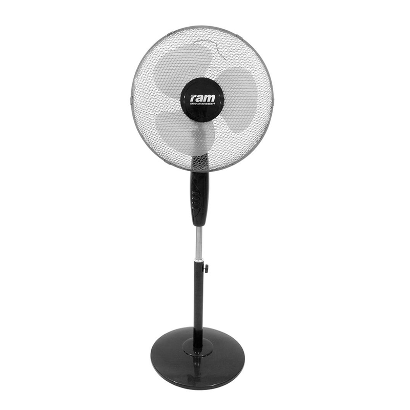 RAM 400mm standing fan, 3 speeds