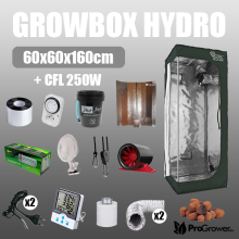 Zestaw do uprawy HYDRO: Growbox 60x60x160cm + CFL 250W