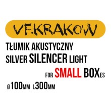 Tłumik akustyczny VF-Silver Silencer Light, fi 100mm, długość 30cm