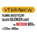 Tłumik akustyczny VF-Silver Silencer Light, fi 125mm, długość 40cm
