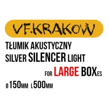 Tłumik akustyczny VF-Silver Silencer Light, fi 150mm, długość 50cm
