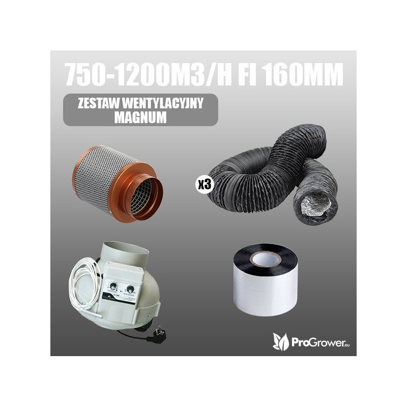 Ventilation set MAGNUM 750-1200m3/h fi 160mm