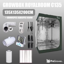 Zestaw do uprawy: Growbox RoyalRoom C135 135x135x200cm + Growspec Agrispec 650W