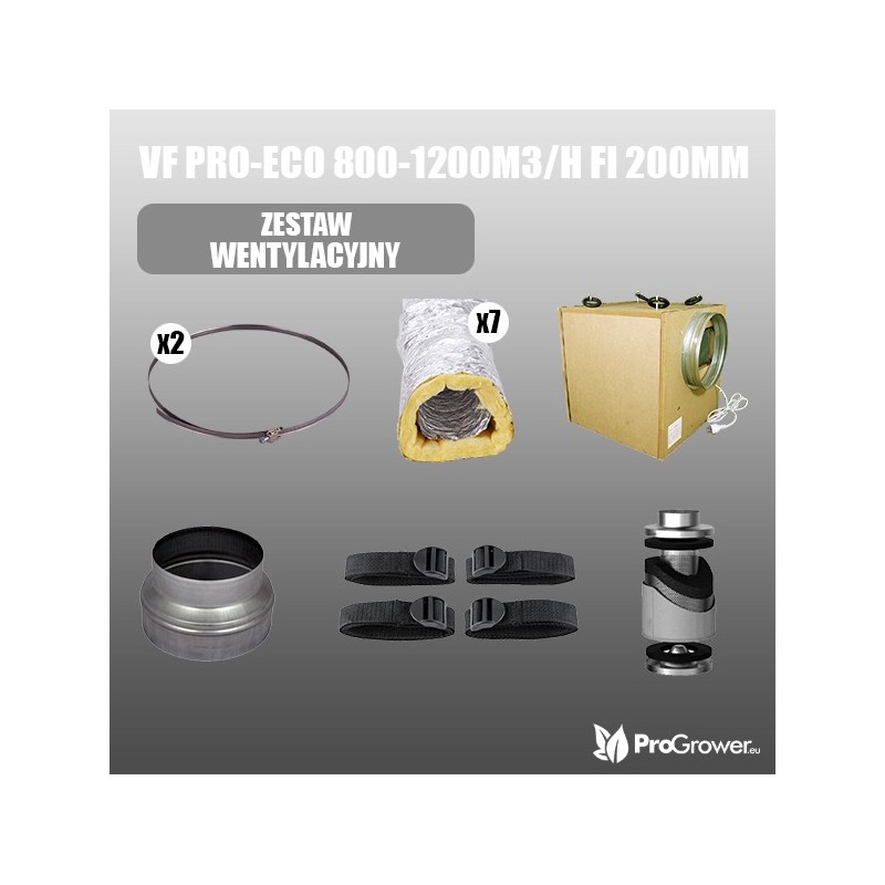 Ventilation kit VF PRO-ECO 800-1200m3/h fi 200mm