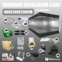 Komplettset: Growbox RoyalRoom C480 480x240x200cm + 8 x HPS 600W