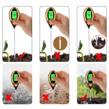 Electronic gardening meter 4-in-1