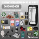 Complete Kit - 1 PLANT - Growbox HG70 White + GS Sunray 150W, with nutrients