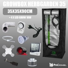Zestaw do uprawy: Growbox Herbgarden 35 35x35x90cm + 4 x LED GROW 10W