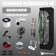 Complete Kit: Growbox Herbgarden 40  40x40x140cm +  Naked COB 120W Phytolite