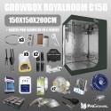 Complete Kit: Growbox RoyalRoom  C150 150x150x200cm + Gavita Pro 1000W DE EU E-Series