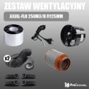 AXIAL-FLO 250m3/h fI125mm ventilation kit