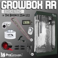 Zestaw do uprawy: Growbox RoyalRoom C80SH 80x40x160cm + Grow The Jungle THE BROOKES  35W Grow LED