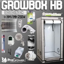 Complete Kit: Growbox HomeBox 80x80x160cm + HPS/MH 250W