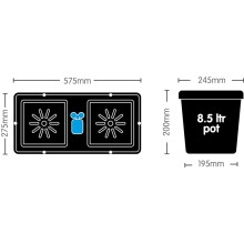 AutoPot Easy2Grow - 40 donic + 400L zbiornik