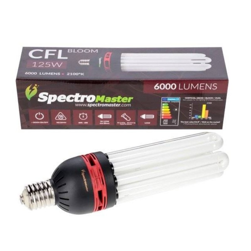 Spectromaster CFL 125W Bloom Energy Saving Lamp for Flowering