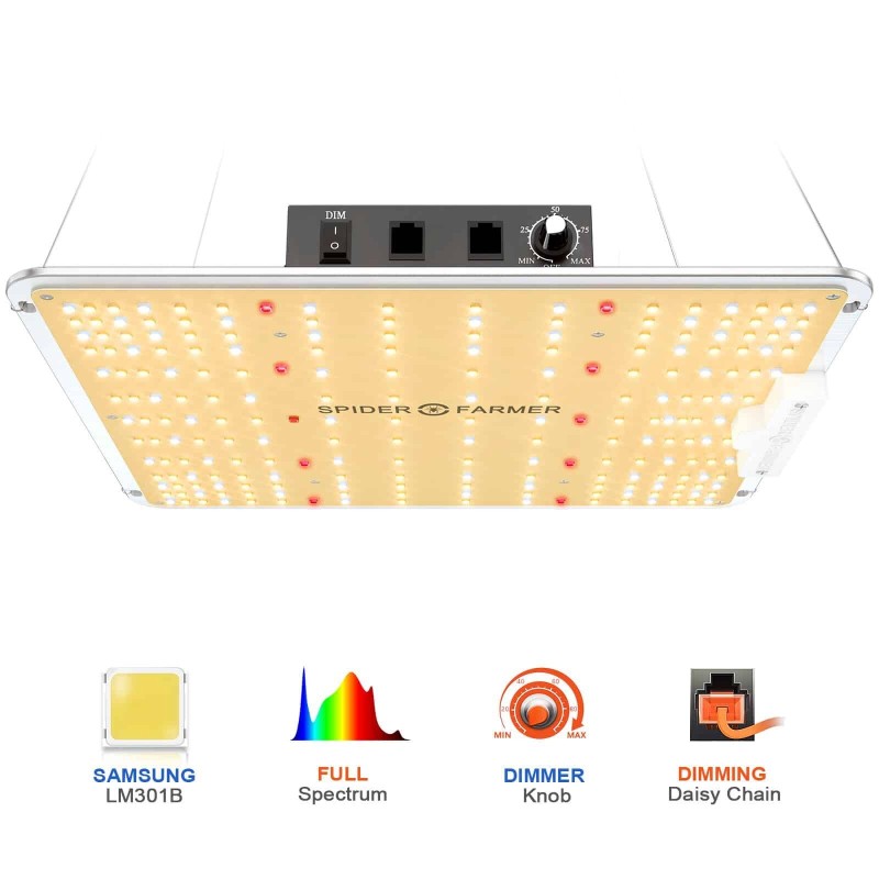 LED Spider Farmer SF1000 Light 100W FULL SPECTRUM.