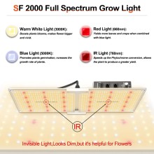 LED Spider Farmer SF2000 Licht 200W FULL SPECTRUM