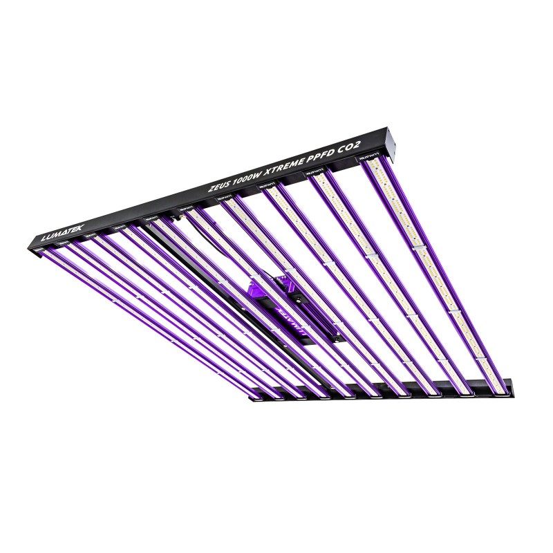 Lumatek ZEUS 1000W Xtreme PPFD CO2 LED Lampe, Vollspektrum, 118,12 x 109,10 x 10,57 cm, beleuchtet 150/150cm -- 180/180cm