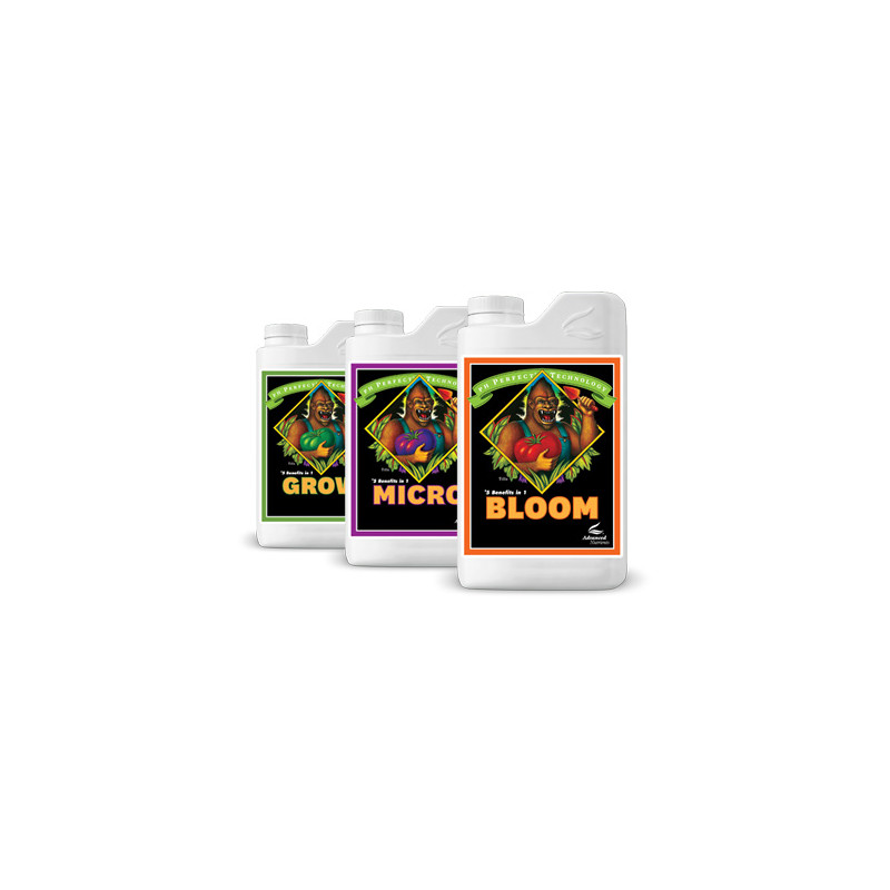 Advanced Nutrients pH Perfect Grow, Micro, Bloom, fertilizer set 3 x 1L