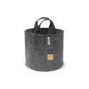 ROOT POUCH 22L 29x36cm, Stofftopf mit Griffen, grau