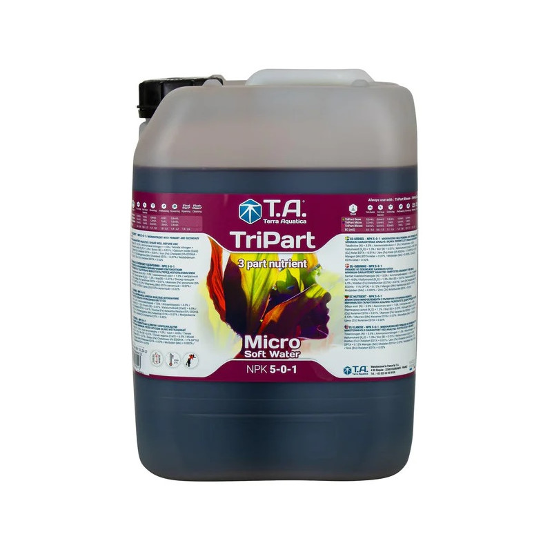 Terra Aquatica TriPart Flora MICRO 10L, soft water