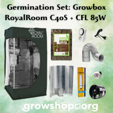 Germination set: Growbox RoyalRoom 40x40x80cm + Phytolite CFL 125W 6400K