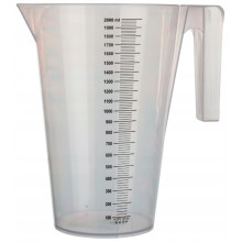 GALAXYFARM 2L plastic measuring cup, graduated in 20ml increments