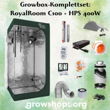 Komplettset: Growbox RoyalRoom 100x100x200cm + HPS 400W