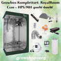 Komplettset: Growbox RoyalRoom 120x120x200cm + HPS 600W