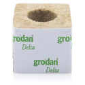 GRODAN 7.5x7.5x6.5cm, mineral wool cube, hole fi 42mm, 1pc.