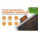 Spider Farmer Heating Mat 52x25cm 20W, heating mat with thermostat for propagation