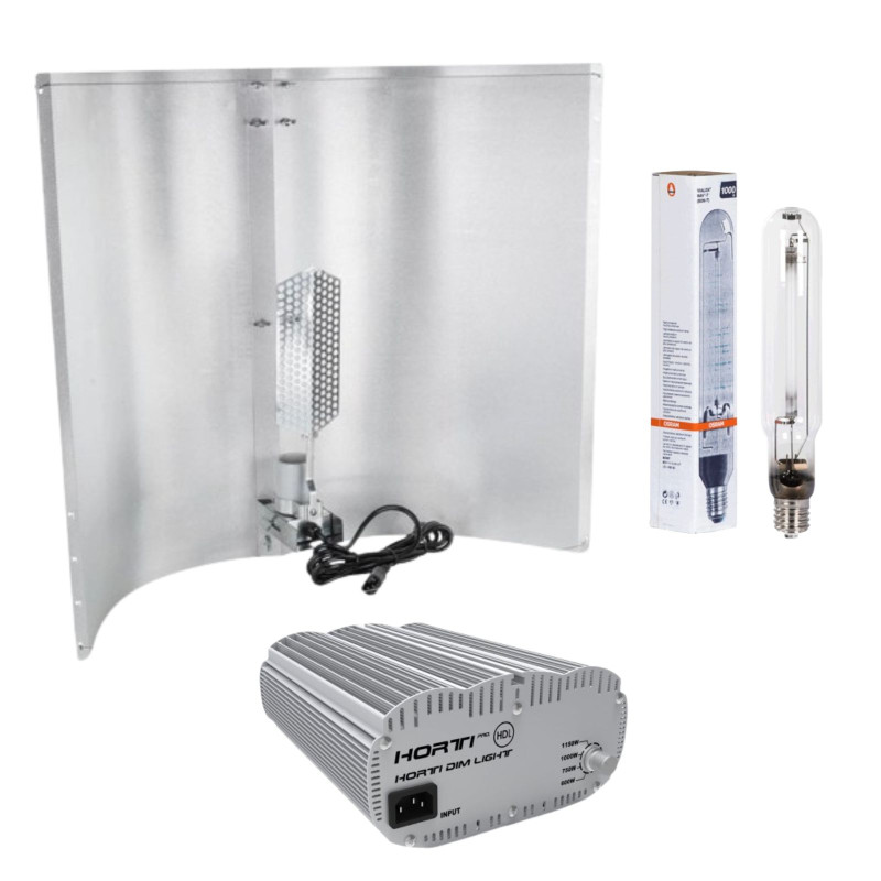 Osram NAV-T HPS 1000W + Megawing L reflector, lighting kit