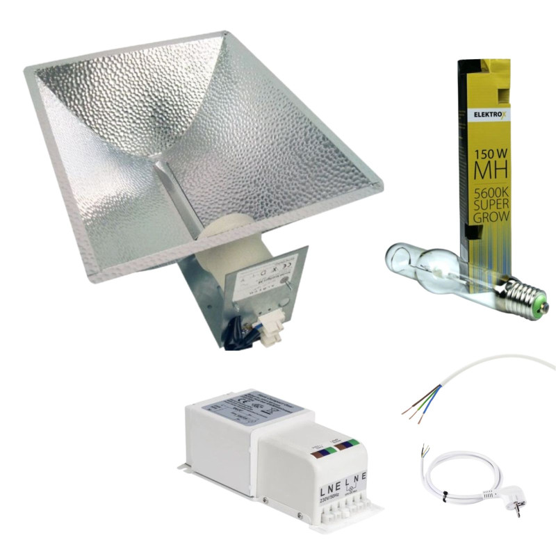 Elektrox Super Grow MH 150W + Megalux reflector, lighting kit