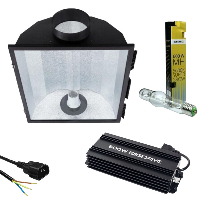 Elektrox Super Grow MH 600W + Maxlight reflector, lighting kit