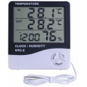 HTC-2 Wetterstation, Thermo-Hygrometer, Uhr. 5in1 (ein/aus)